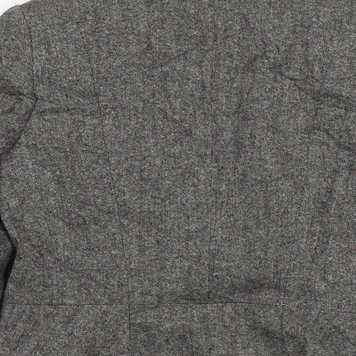 Minuet Womens Grey Jacket Blazer Size 10 Button