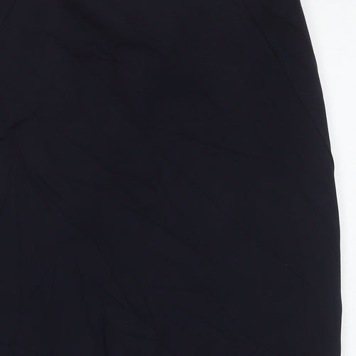 Jaeger Womens Blue Polyester Straight & Pencil Skirt Size 12 Zip
