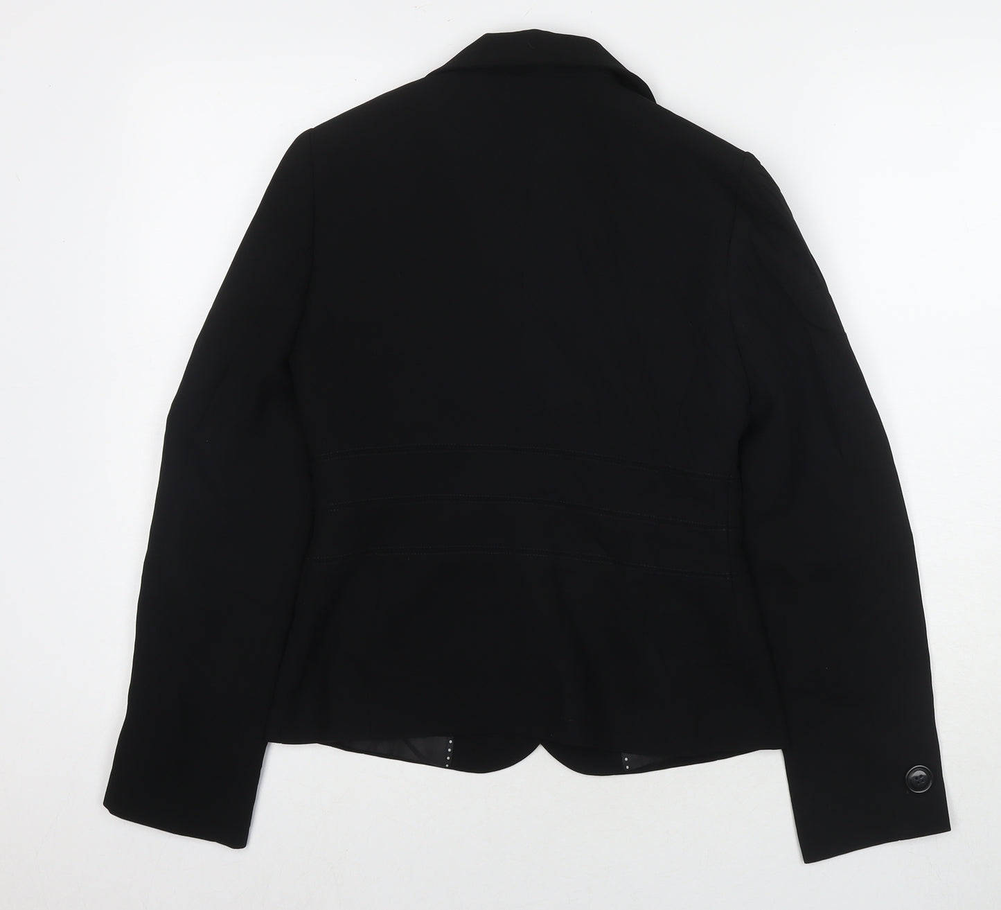 Marks and Spencer Womens Black Jacket Blazer Size 8 Button