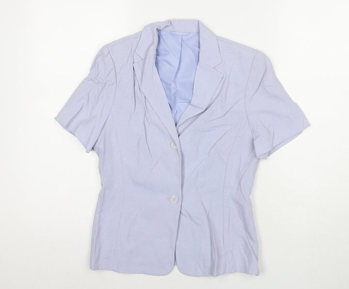 Dorothy Perkins Womens Blue Jacket Blazer Size 6 Button