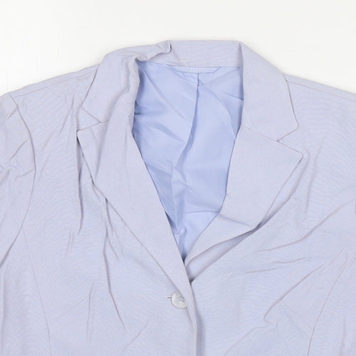 Dorothy Perkins Womens Blue Jacket Blazer Size 6 Button