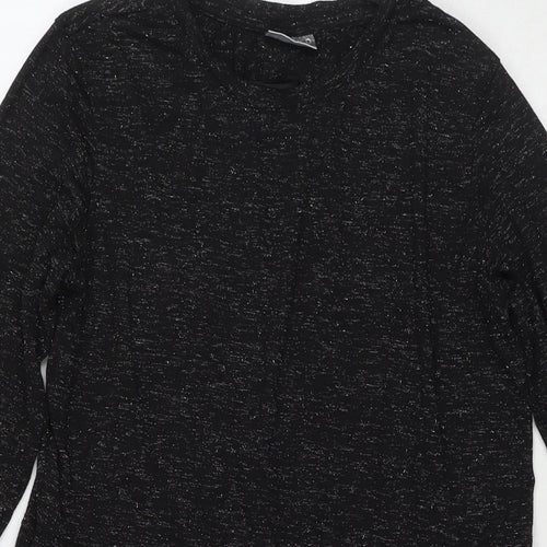 Beloved Womens Black Polyester Fit & Flare Size 8 Round Neck Pullover