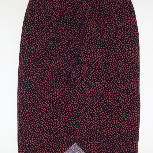 Oasis Womens Multicoloured Geometric Polyester A-Line Skirt Size S