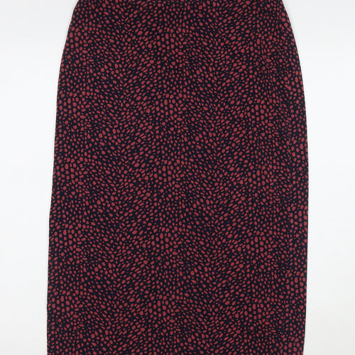 Oasis Womens Multicoloured Geometric Polyester A-Line Skirt Size S