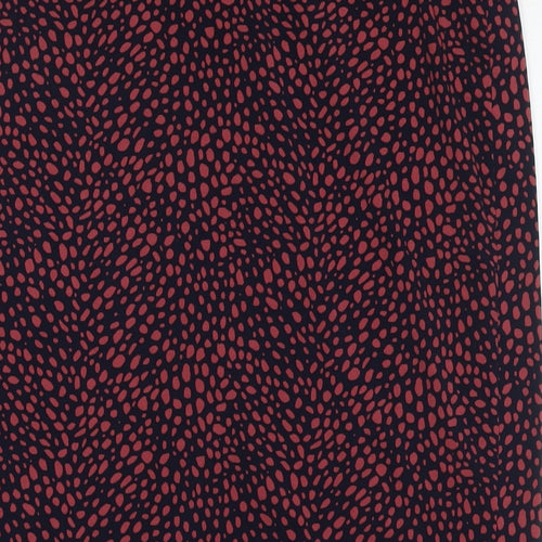 Oasis Womens Multicoloured Geometric Polyester A-Line Skirt Size S