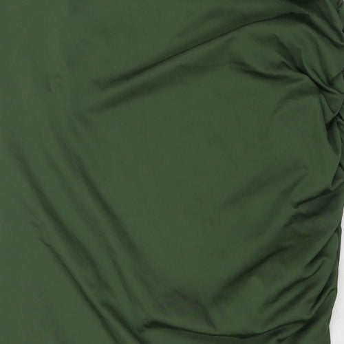 Cider Womens Green Polyester Bandage Skirt Size XL
