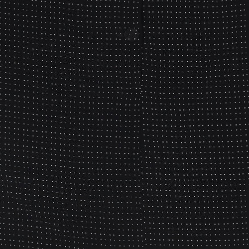 Marks and Spencer Womens Black Polka Dot Polyester Basic Button-Up Size 10 Round Neck