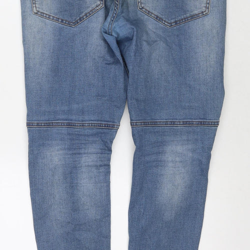 Condemned Nation Mens Blue Cotton Skinny Jeans Size 36 in L29 in Regular Zip