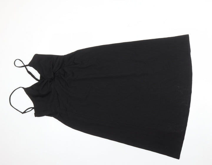 H&M Womens Black Polyester A-Line Size S Sweetheart