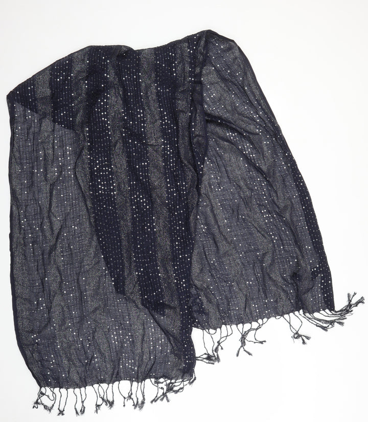 M&S Womens Blue Modal Scarf - Sequin Detail