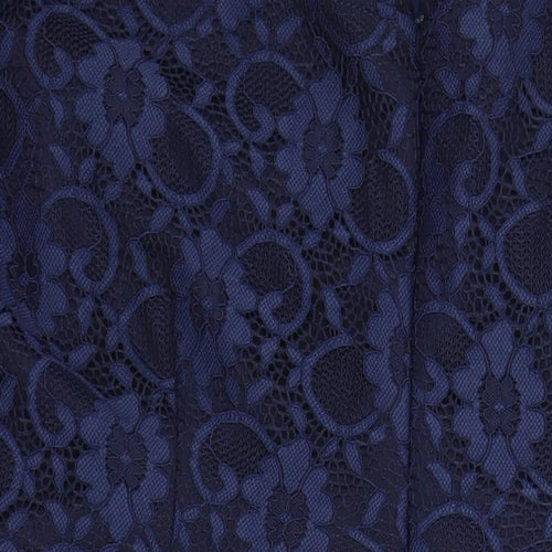 Dorothy Perkins Womens Blue Nylon A-Line Size 22 Round Neck Zip - Maternity