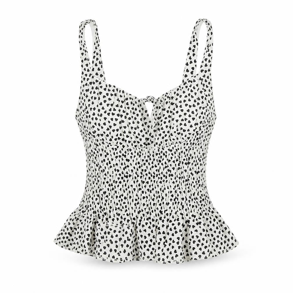 Topshop Womens Multicoloured Geometric Polyester Camisole Blouse Size 6 Sweetheart