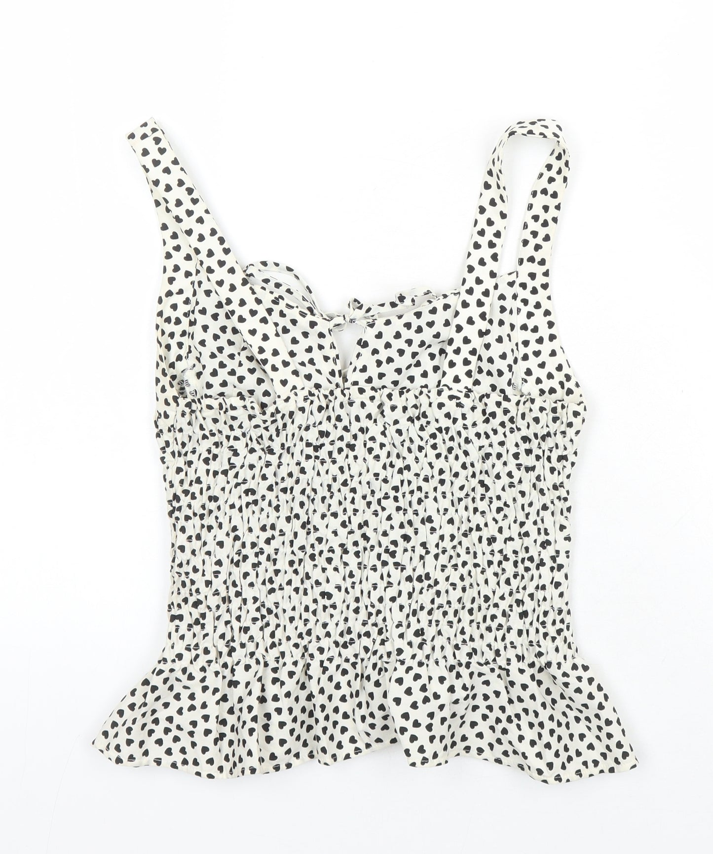 Topshop Womens Multicoloured Geometric Polyester Camisole Blouse Size 6 Sweetheart