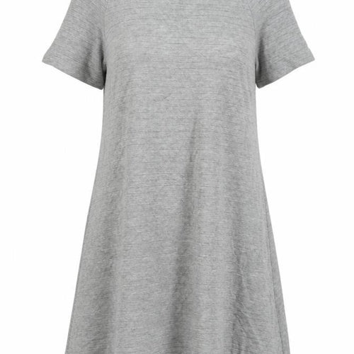 Uniqlo Womens Grey Cotton A-Line Size M Round Neck Pullover