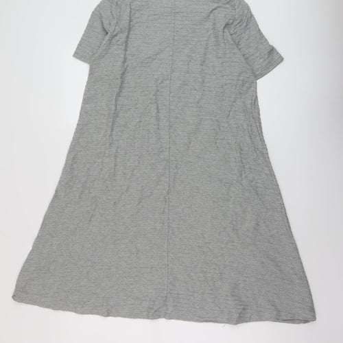 Uniqlo Womens Grey Cotton A-Line Size M Round Neck Pullover