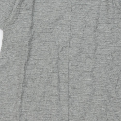 Uniqlo Womens Grey Cotton A-Line Size M Round Neck Pullover
