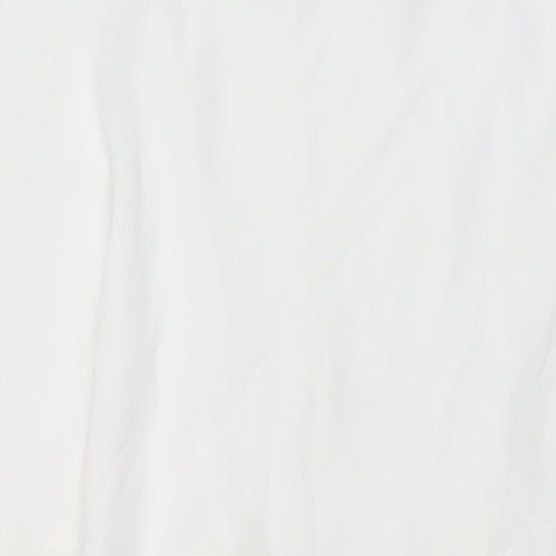 Nightingales Womens White Polyester A-Line Skirt Size 24
