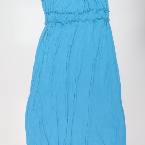 Casual & Co. Womens Black Viscose Maxi Size M Square Neck Pullover