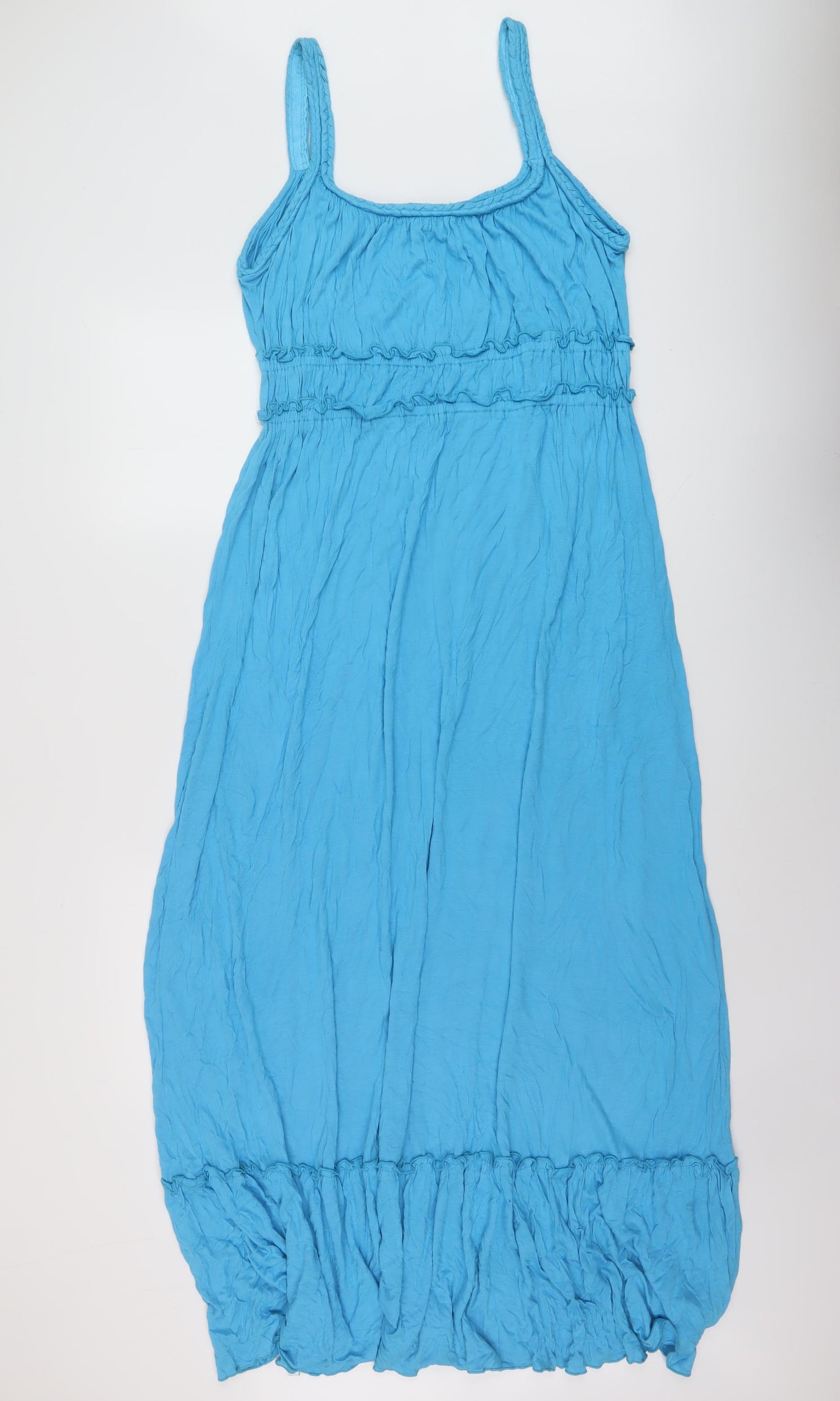 Casual & Co. Womens Black Viscose Maxi Size M Square Neck Pullover