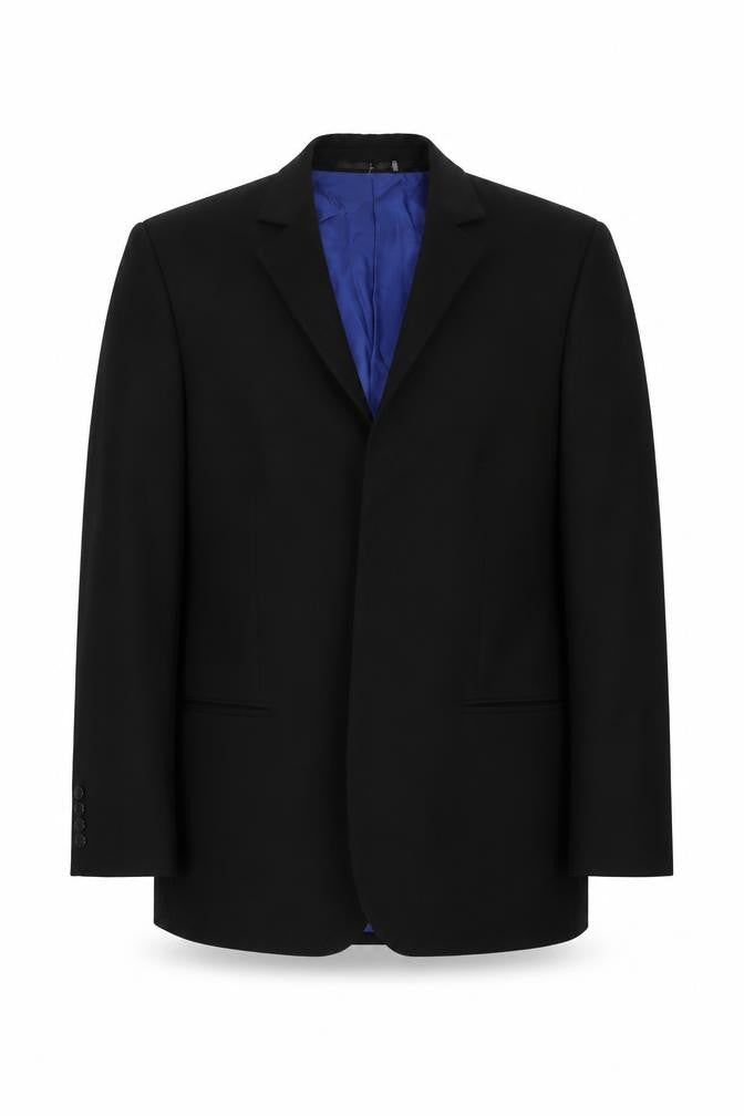 Hugo James Mens Black Polyester Jacket Suit Jacket Size 38 Regular
