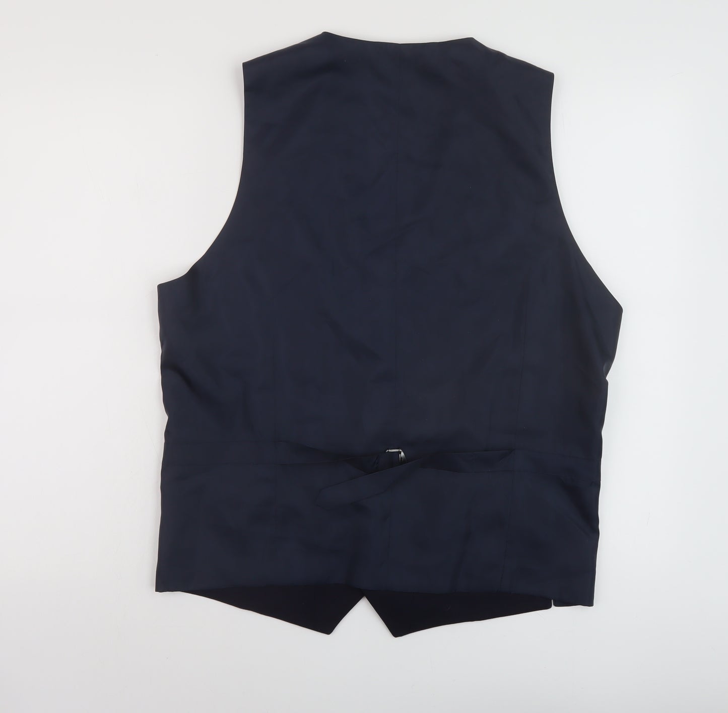 Marks and Spencer Mens Blue Wool Jacket Suit Waistcoat Size 42 Regular