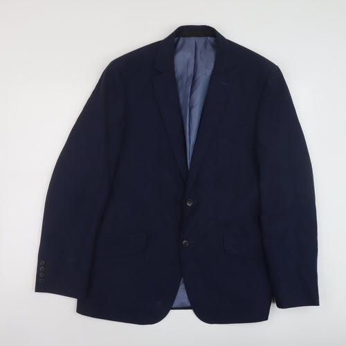 Marks and Spencer Mens Blue Polyester Jacket Suit Jacket Size 40 Regular