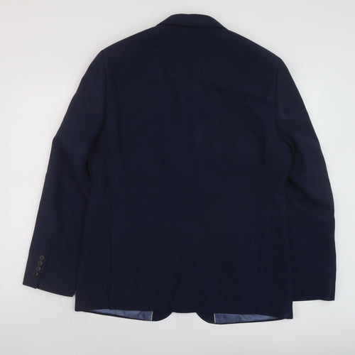 Marks and Spencer Mens Blue Polyester Jacket Suit Jacket Size 40 Regular
