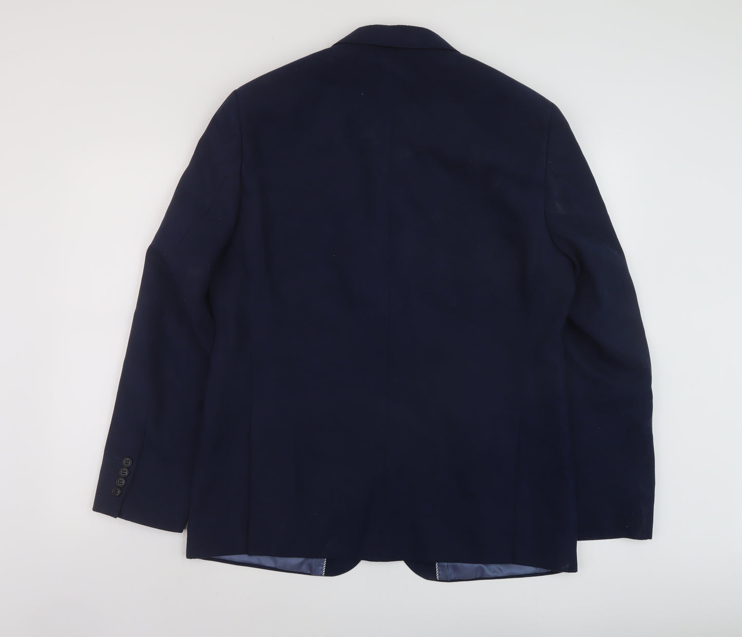 Marks and Spencer Mens Blue Polyester Jacket Suit Jacket Size 40 Regular