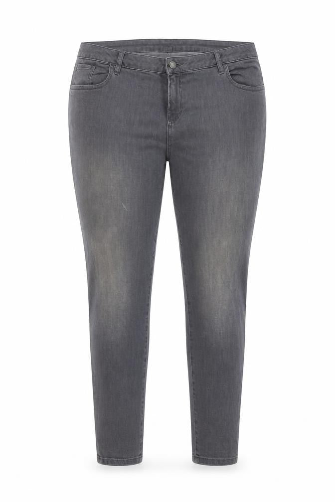 Nine Womens Grey Cotton Skinny Jeans Size 20 L29 in Regular Button