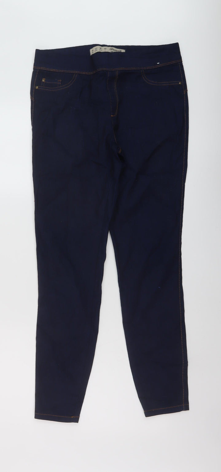 Denim & Co. Womens Blue Cotton Jegging Jeans Size 14 L28 in Regular
