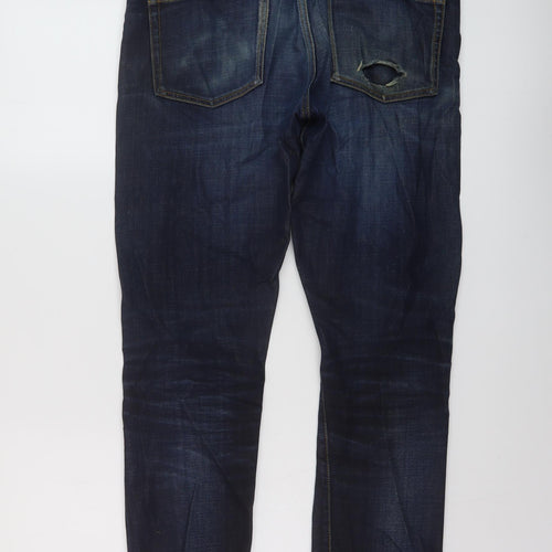 The Kooples Mens Blue Cotton Straight Jeans Size 31 in L33 in Regular Button - Vintage