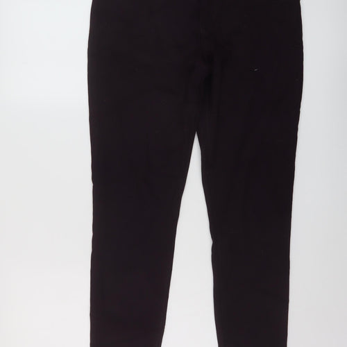 New Look Womens Purple Cotton Skinny Jeans Size 12 L27 in Regular Button