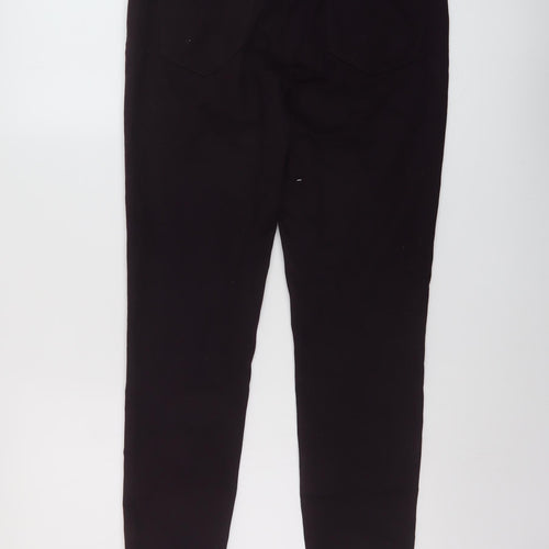 New Look Womens Purple Cotton Skinny Jeans Size 12 L27 in Regular Button