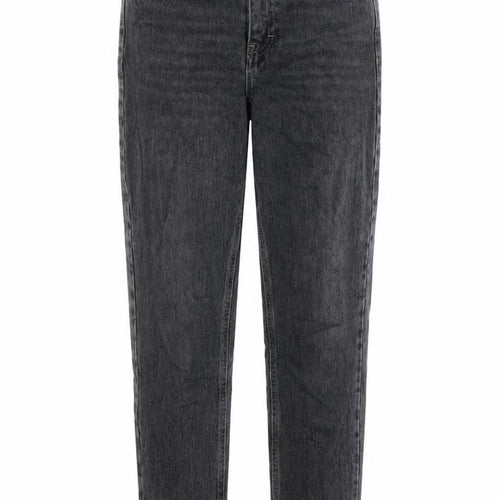Topshop Womens Grey Cotton Mom Jeans Size 25 in L27 in Regular Button