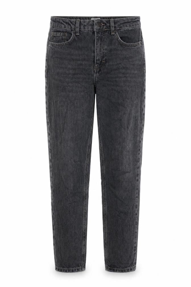 Topshop Womens Grey Cotton Mom Jeans Size 25 in L27 in Regular Button