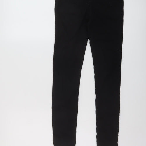 River Island Boys Black Cotton Skinny Jeans Size 11 Years Regular Button