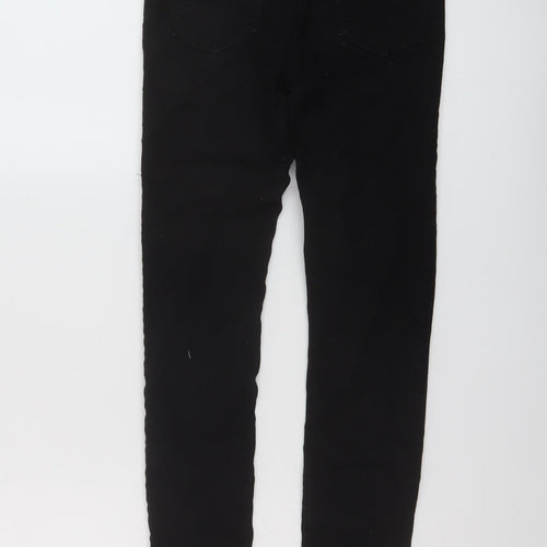 River Island Boys Black Cotton Skinny Jeans Size 11 Years Regular Button