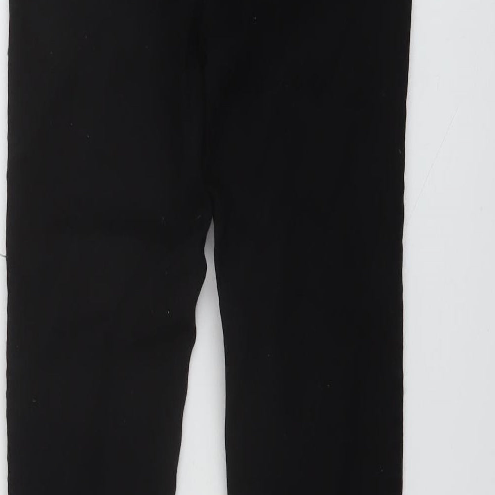 River Island Boys Black Cotton Skinny Jeans Size 11 Years Regular Button