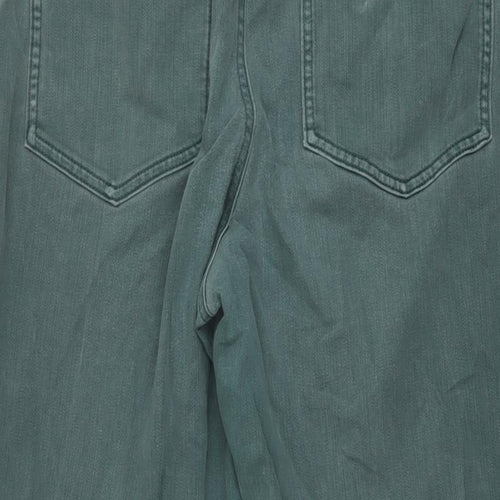 Gap Womens Green Cotton Mom Jeans Size 10 L25 in Regular Button