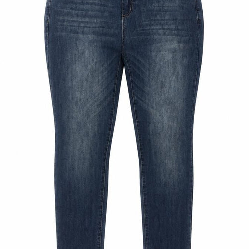 TU Womens Blue Cotton Skinny Jeans Size 14 L28 in Regular Button