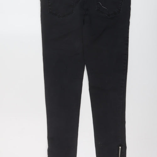 Springfield Womens Grey Cotton Skinny Jeans Size 10 L26 in Regular Button