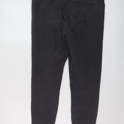 Marks and Spencer Womens Grey Cotton Jegging Jeans Size 32 in L27 in Regular