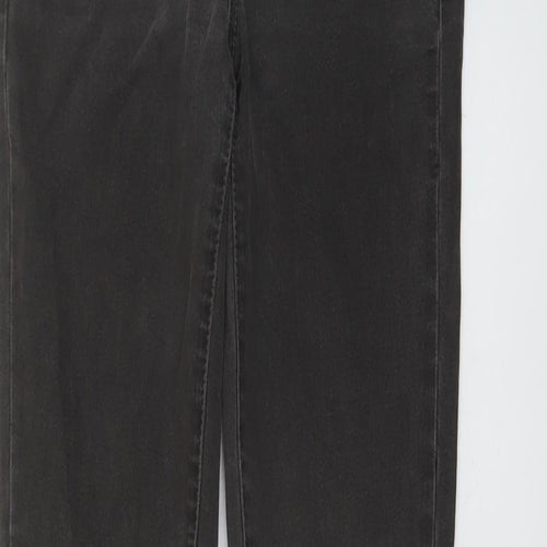 AllSaints Mens Grey Cotton Skinny Jeans Size 28 in L34 in Regular Button