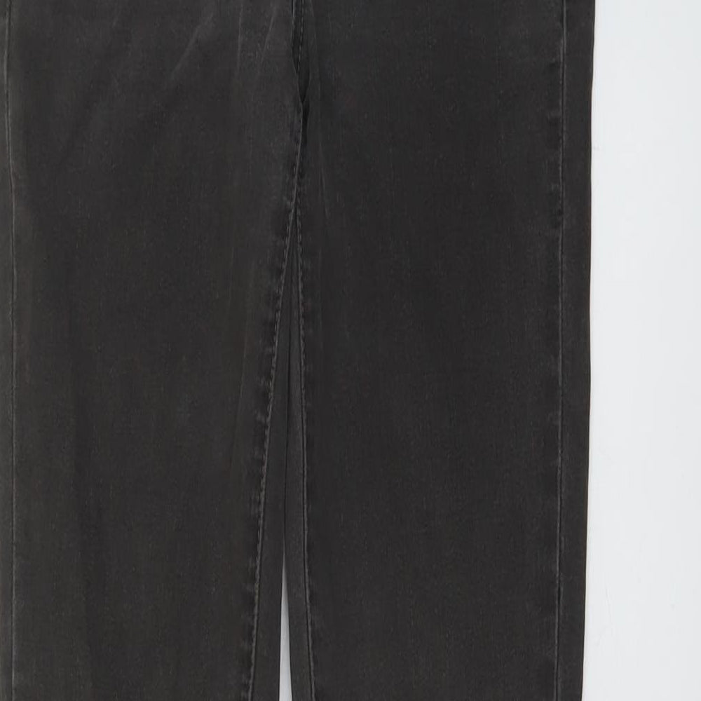AllSaints Mens Grey Cotton Skinny Jeans Size 28 in L34 in Regular Button