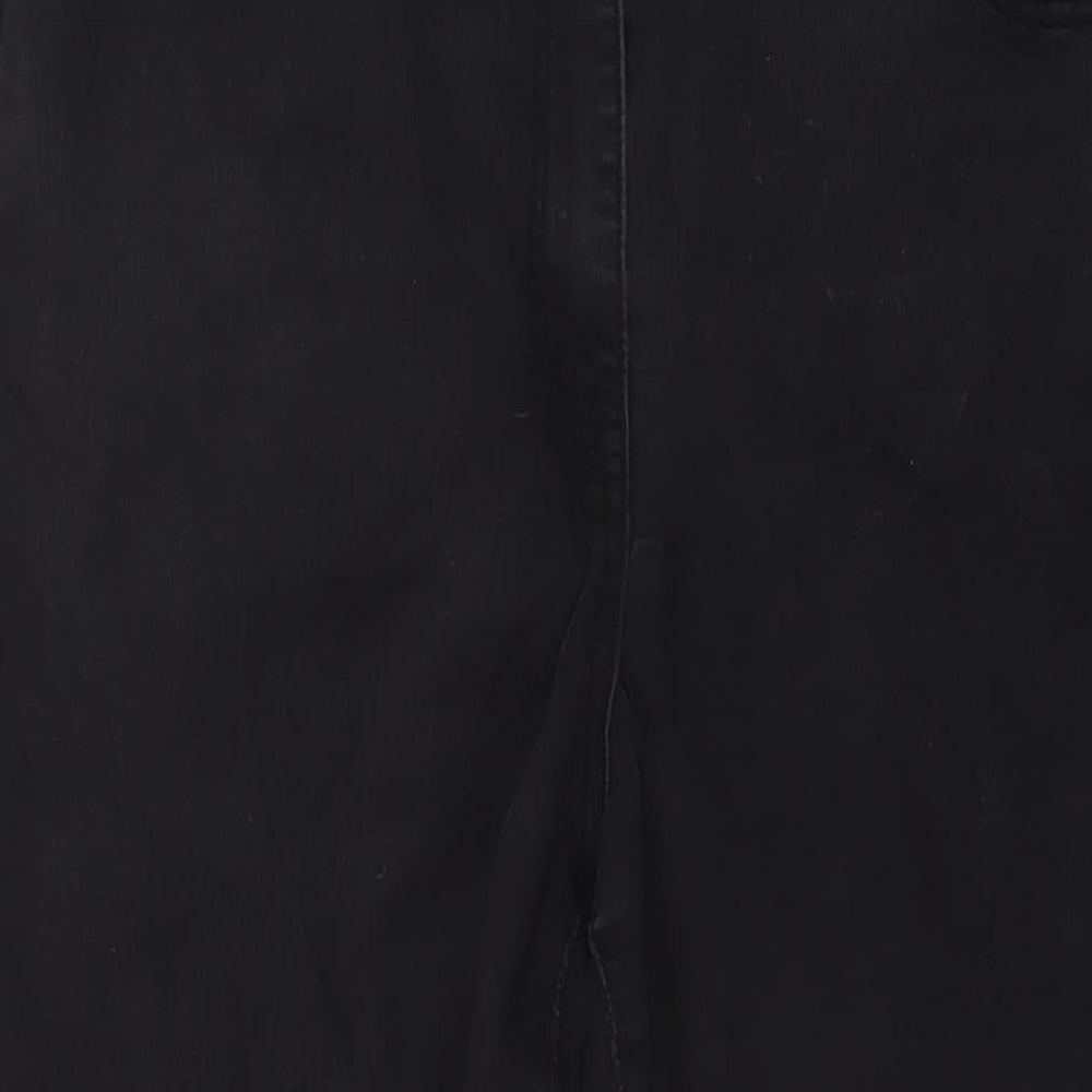 Nutmeg Womens Grey Cotton Skinny Jeans Size 18 L26 in Regular Button