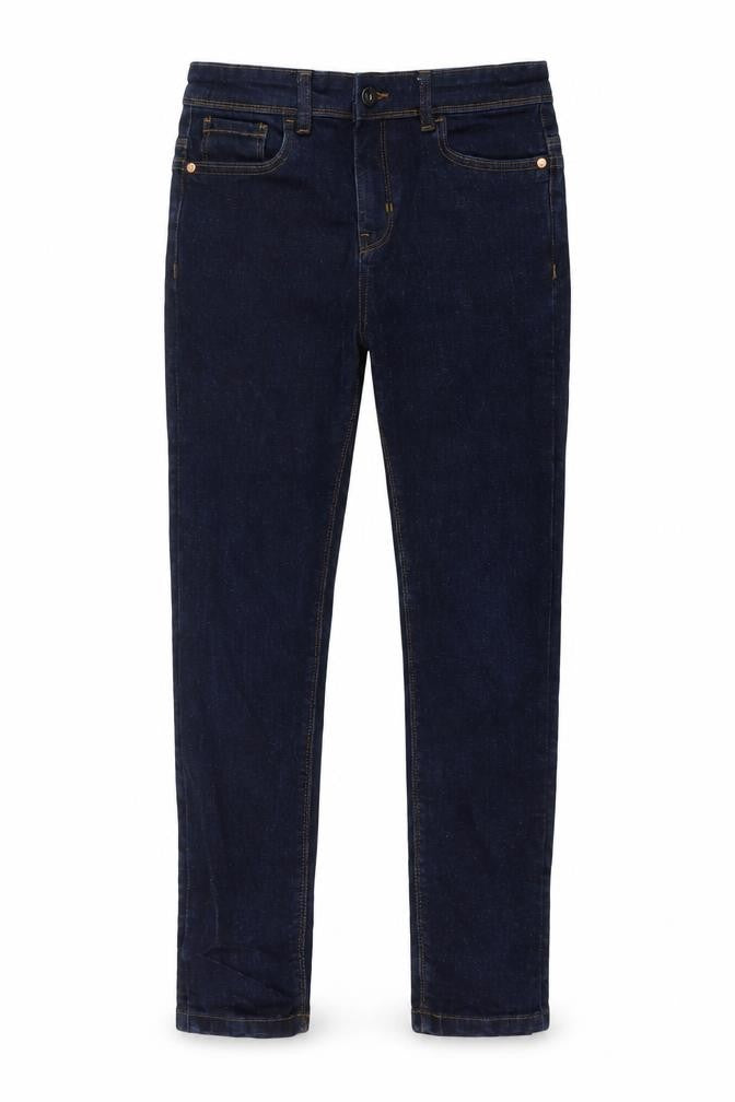 Matalan Boys Blue Cotton Skinny Jeans Size 12 Years Regular Button