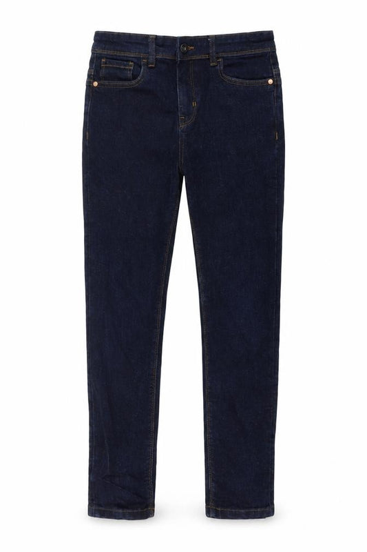 Matalan Boys Blue Cotton Skinny Jeans Size 12 Years Regular Button