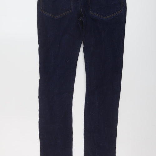 Matalan Boys Blue Cotton Skinny Jeans Size 12 Years Regular Button