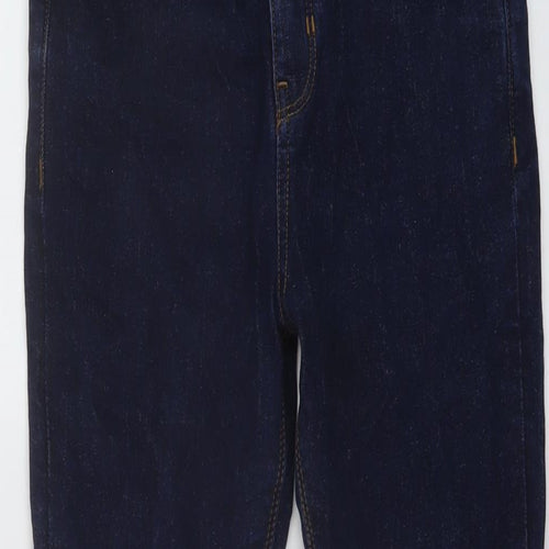 Matalan Boys Blue Cotton Skinny Jeans Size 12 Years Regular Button