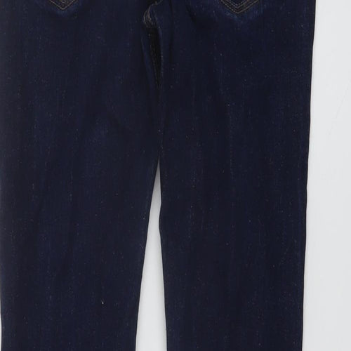 Matalan Boys Blue Cotton Skinny Jeans Size 12 Years Regular Button